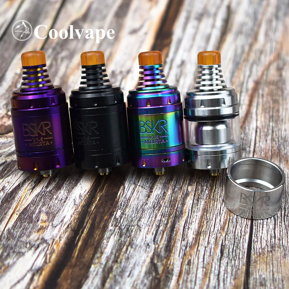 

coolvape Berserker V1.5 MTL RTA 24mm 2.5ml Top filling single coil Rebuildable Atomizer vs qp fatality m25 rta THC Tauren RTA