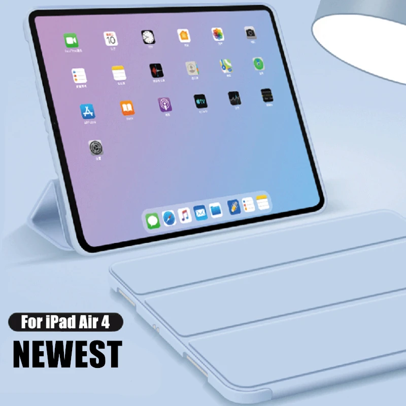 SCHANGE новейший умный чехол для iPad Air 4 тройного сложения защитный 2020 10 9 дюйма мягкий