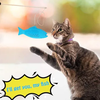 

Pet Kitten Fish Shape Toothbrush Silicone Cleaning Grinding Claw Chew Toy Kitty Supplies DIN889