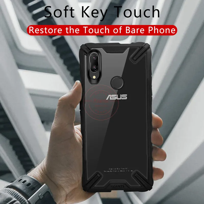 Военная подушка безопасности, защитный чехол для Asus Zenfone Max Pro M1 ZB602KL, прозрачный акриловый PC+ TPU противоударный защитный чехол-накладка