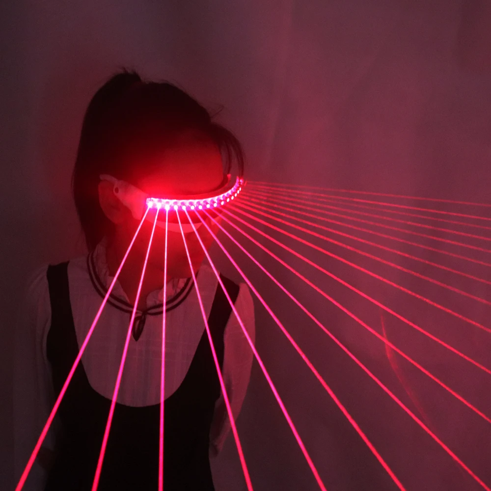 650nm Red Laser Glasses Party Led Sunglasses 18pcs Laser Influx Of
