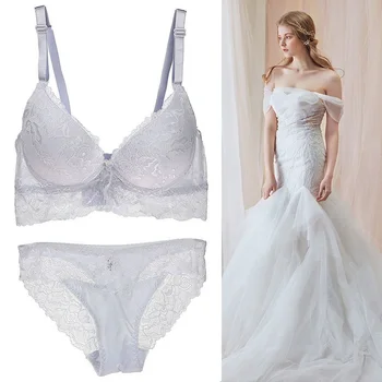 

Voplidia Women Lace Bra Sets Sexy Panties Lingerie Briefs Intimates Bralette 2pc/set Lace Bra Panties Set Plus Size