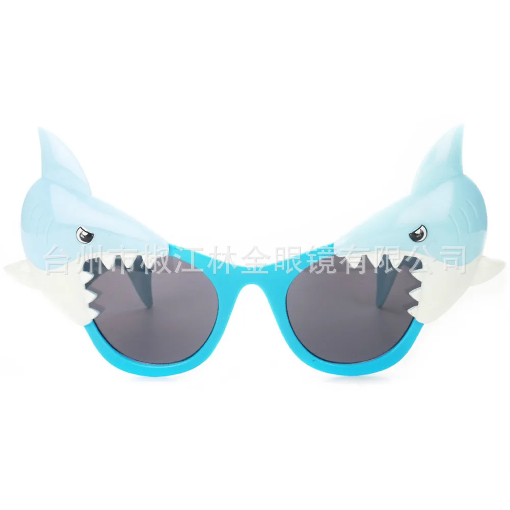 New Style Creative Blue Shark Toy Glasses Party Glasses Supplies Photographic Prop Holiday Ball Dressing up Glasses