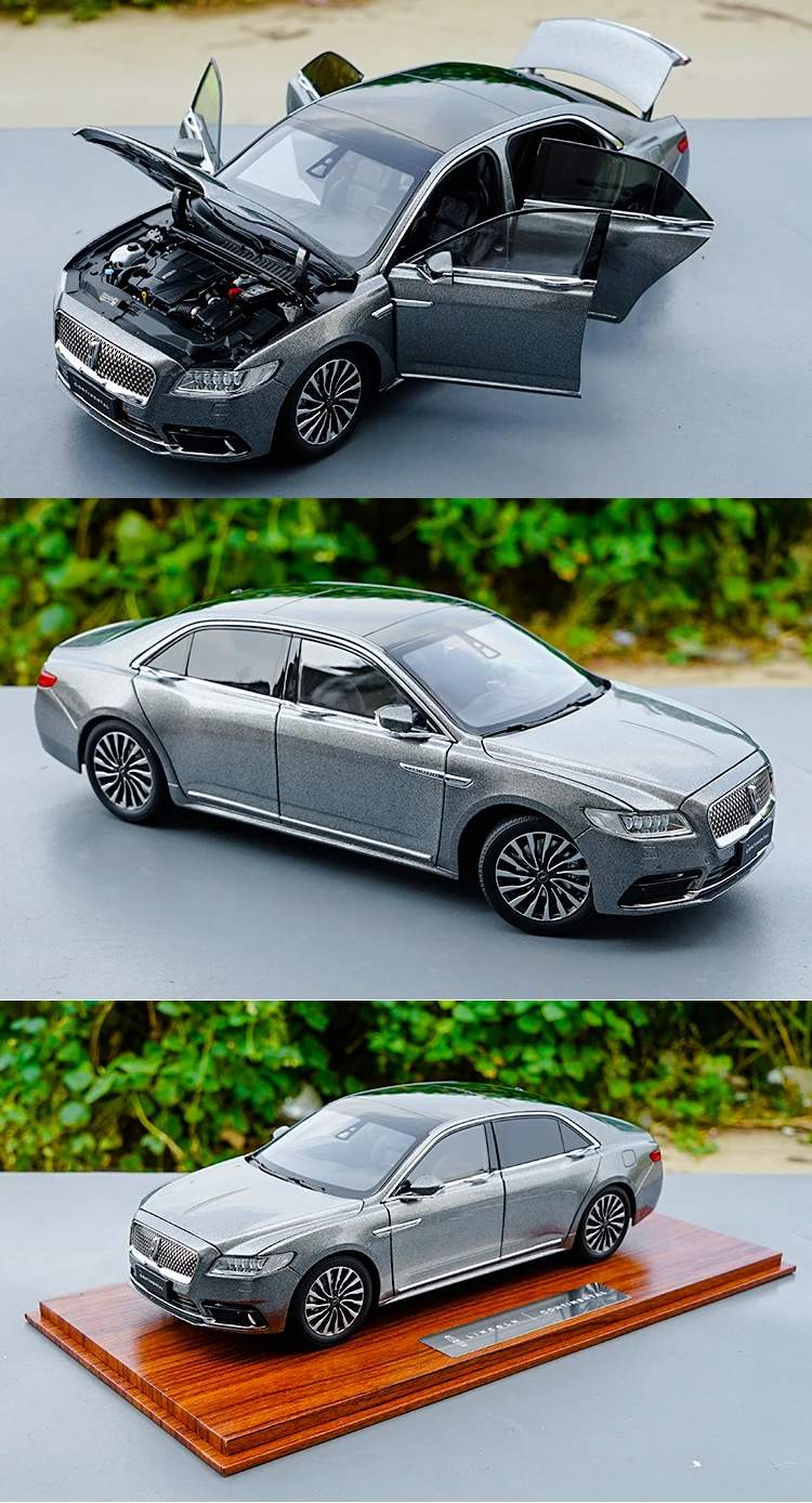 1:18 литая под давлением модель для Lincoln Континентальный lucuy Sedan Заводская игрушечная машинка миниатюрная коллекция оригинальная коробка