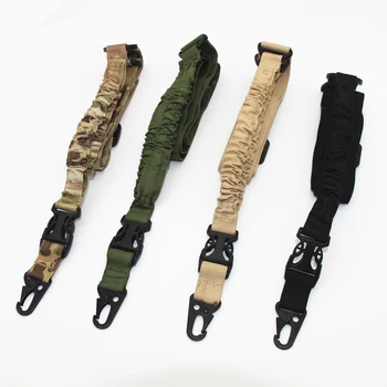 

One point Nylon Adjustable Tactical gun sling single point Bungee Rifle Airsoft Sling for hunting gun Strap Army Outdoor sport