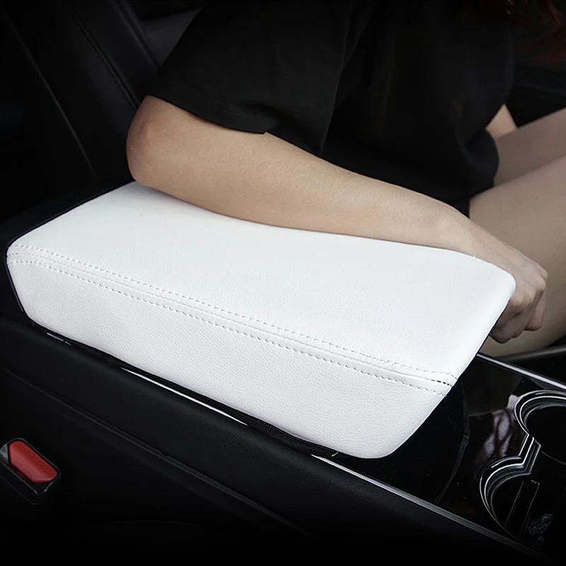

Modification Pure White or Black Armrest Box Protective Cover Special Interior For Tesla Model 3 Car Accessories