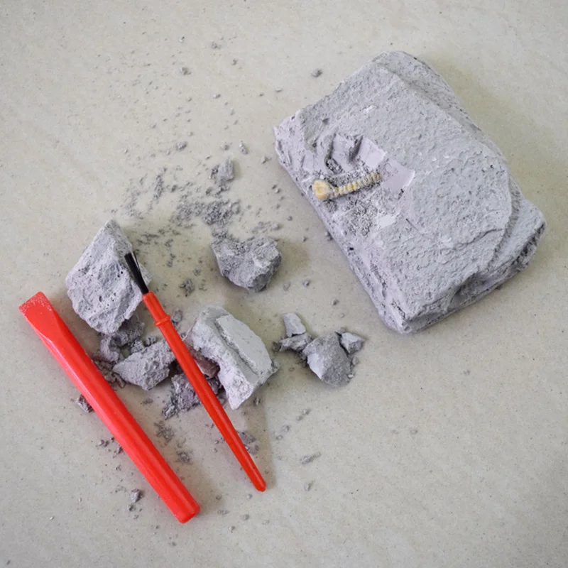 6 шт./компл. Откройте для себя динозавр кости раскопки, раскопки, Диг Fossil Anmial фигурки DIY обучающие игрушки для детей, студентов