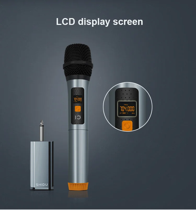 Караоке микрофон SHIDU бренд U6 сильный сигнал UHF беспроводной ручной микрофон караоке для домашних кинотеатров, встреч, поющих динамиков микрофон студийный