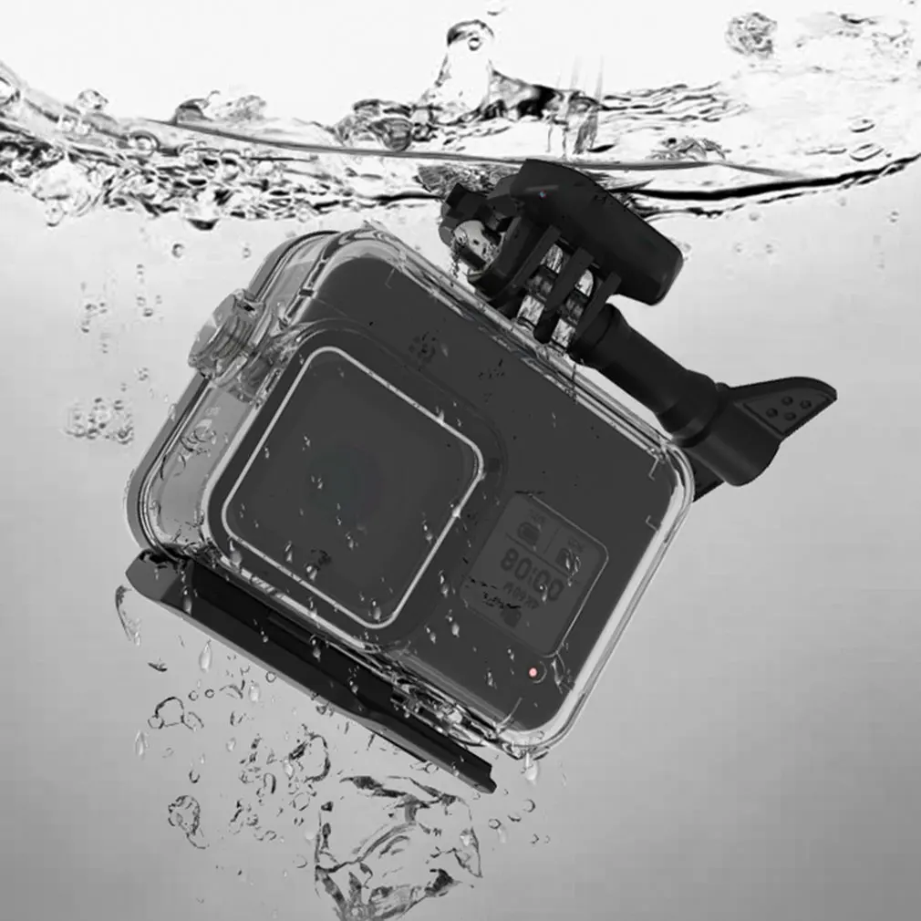 60 м подводный водонепроницаемый чехол для GoPro Hero 8 защитный чехол Корпус черный объектив камеры фильтры 60 м Дайвинг Плавательный набор