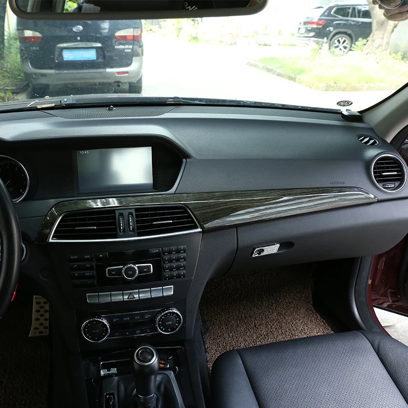 Abs Black Wood Grain For Mercedes Benz C Class W204 2010 2013