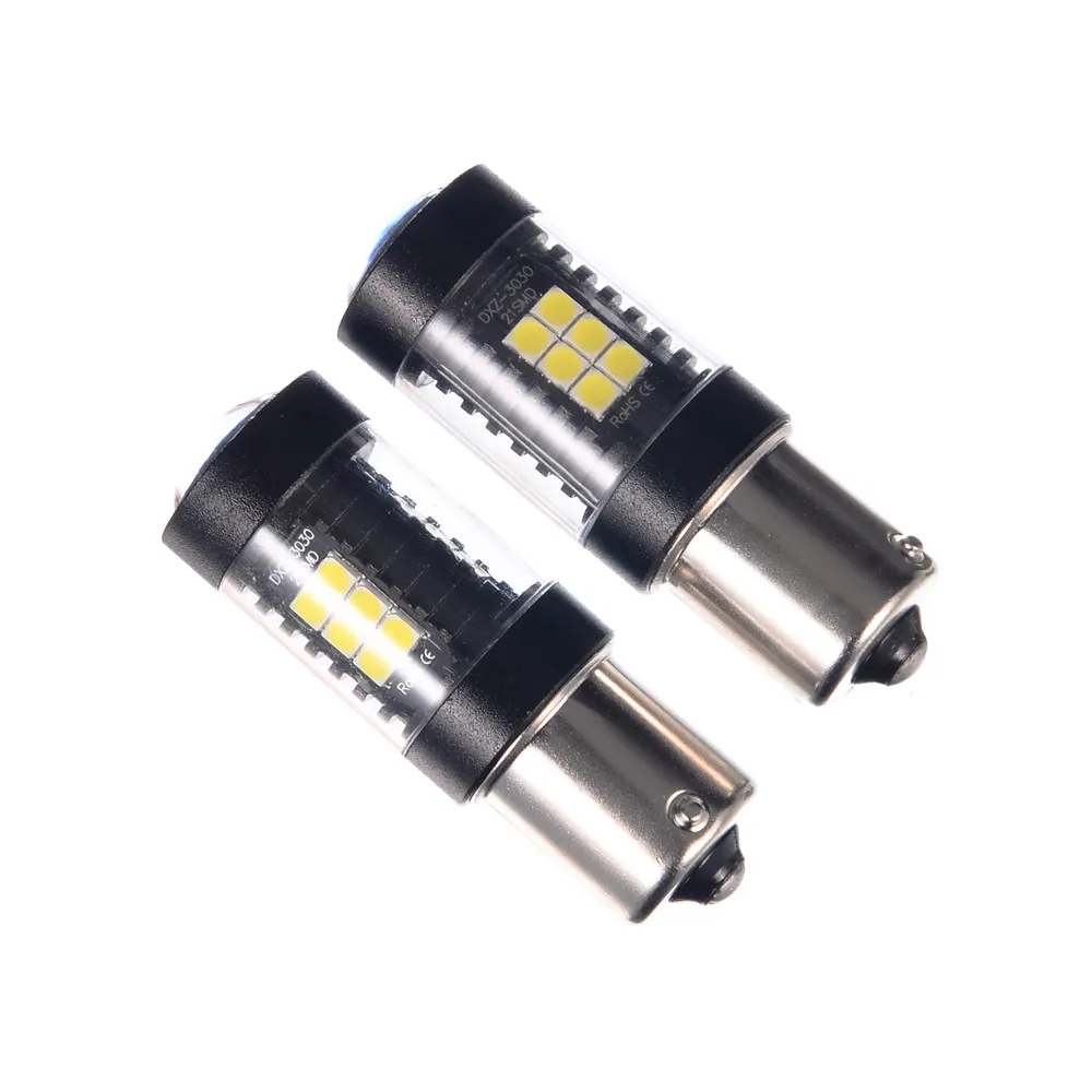 2 шт. 3030 21smd 1156 Высокая мощность 6500k Супер Белый светодиодный противотуманный светильник s дальнего света противотуманный светильник s ходовой светильник лампы для автомобиля# YL10