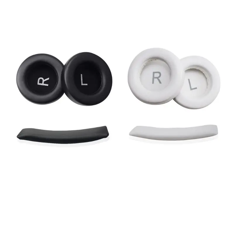 1Set Soft Leather Ear Cushion Cover Cup Earpads Headband for AKG K540 K545 K845 K845BT Headphones Repair Parts Accessories
