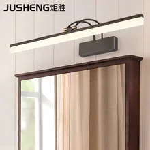 Ju sheng светодиодный зеркальный передний свет Туалет лампы для ванной комнаты простой золотой ванная комната свет туалетное зеркало лампы