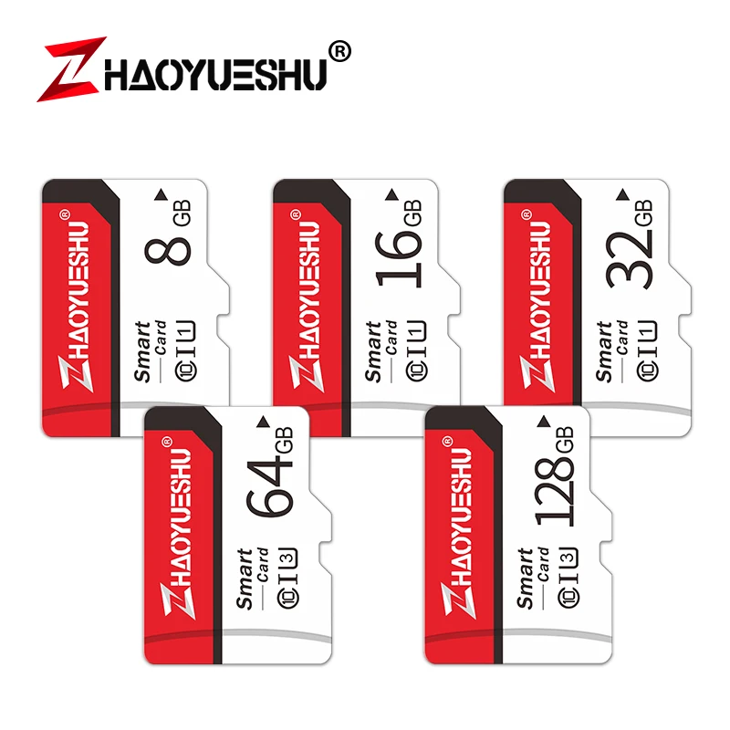 Карта micro SD/TF класса 10, высокоскоростная карта памяти, 128 ГБ, 64 ГБ, 32 ГБ, 16 ГБ, 8 ГБ, флеш-карта для мобильных телефонов и регистраторов вождения