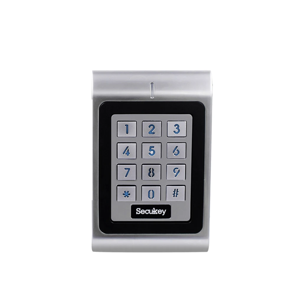 

Standalone RFID Access Control Keypad Card Reader Zinc Alloy Shell IP66 Waterproof Programmable Relay Output 12V to 24V DC Input