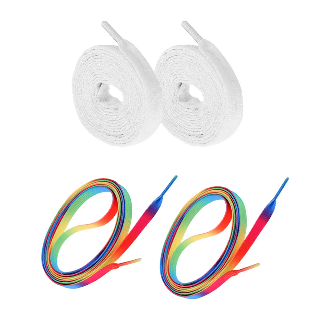 2 пары колесико для роликовых коньков шнурки Коньков обуви 180 см|Скейтборд| |