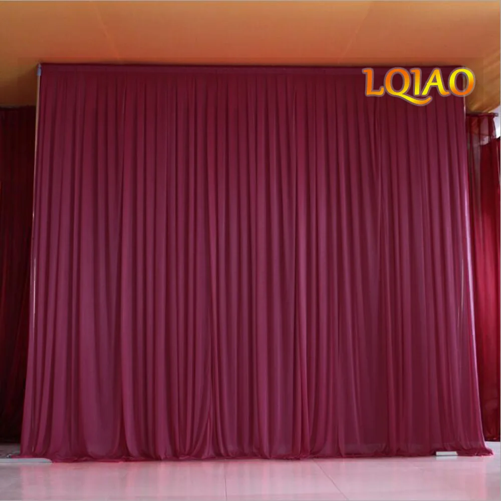 Burgundy Polyester Backdrop