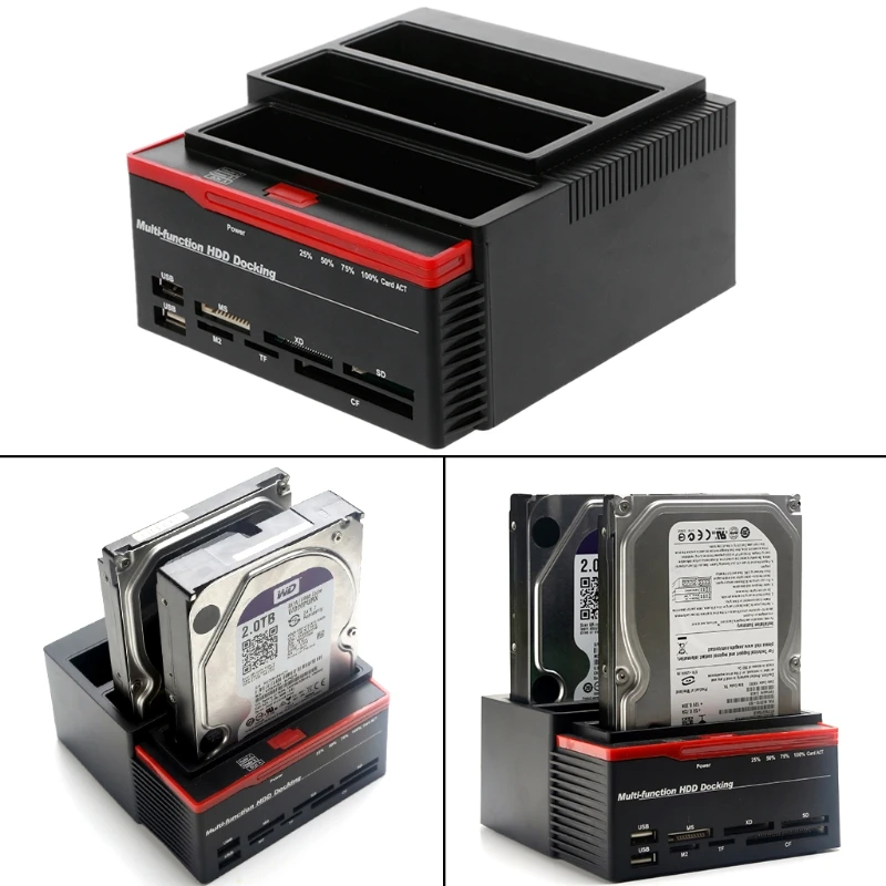HDD 하드 드라이브 도킹 스테이션 카드 리더, USB 3.0-SATA IDE 외장 2.5 인치, 3.5 인치, DLS *