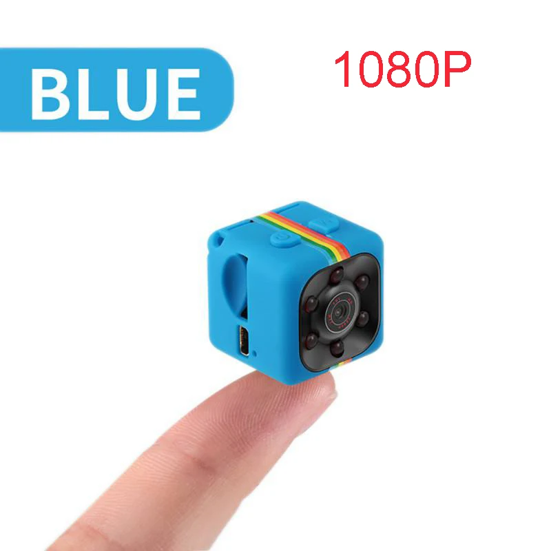 SQ11 микро камера 480 P/1080 P мини камера Спорт DV инфракрасная камера ночного видения автомобиля DV Цифровая видеокамера - Цвет: Blue 1080P