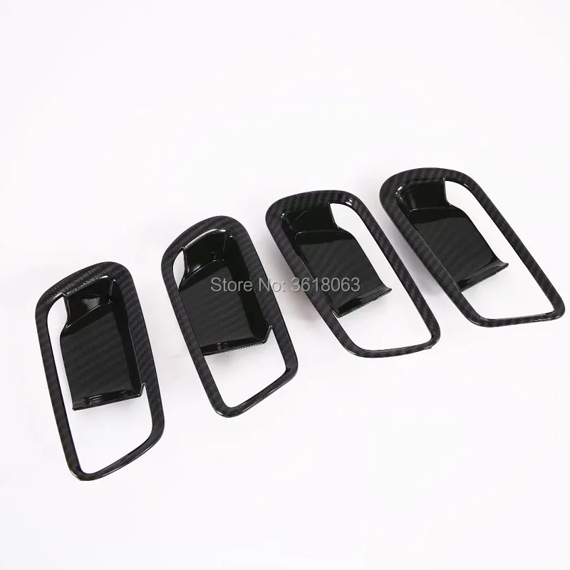 For Toyota Prius 2019 2020 Carbon Fiber Inner Door Handle Bowl Cover Frame Trim Sticker Car-Styling Deconation Accessories |