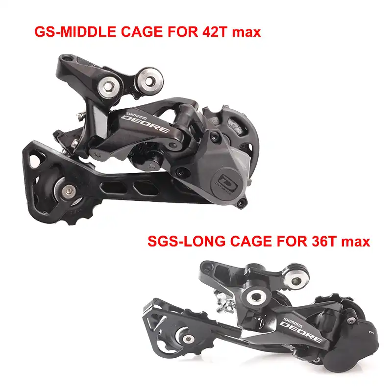 shimano 10 speed long cage rear derailleur