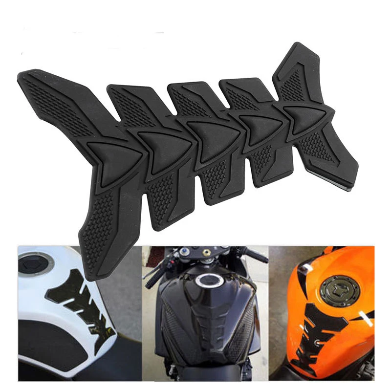 Motorcycle 3D Carbon Fiber Gel Oil Gas Fuel Tank Pad Protector Sticker Decal New