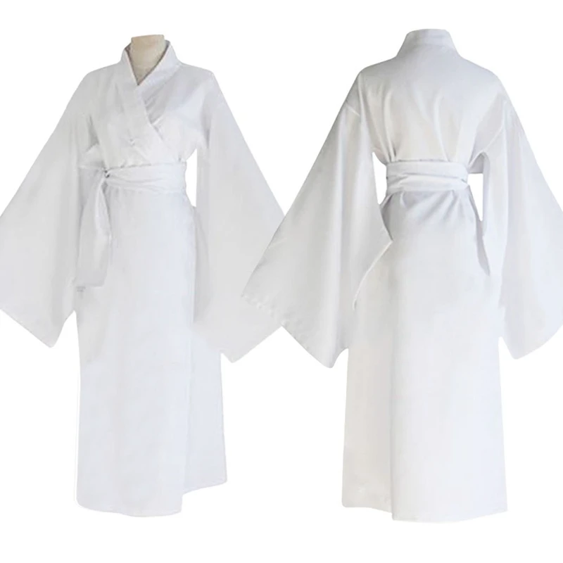 Unisex Anime Noragami Yukine Cosplay Costume White Robe Japanese Kimono Halloween Carnival Party Outfit for Womens Mens S-XXL