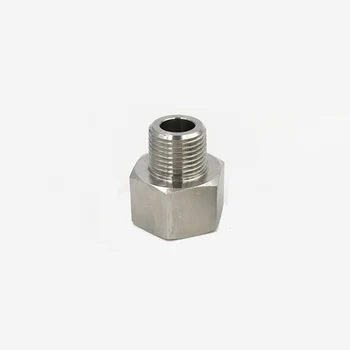 

1/8" 1/4" 3/8" 1/2" BSP Male To Female Thread 304 Stainless Steel Socket High Pressure Resistant Pipe Fitting Connector Adapter