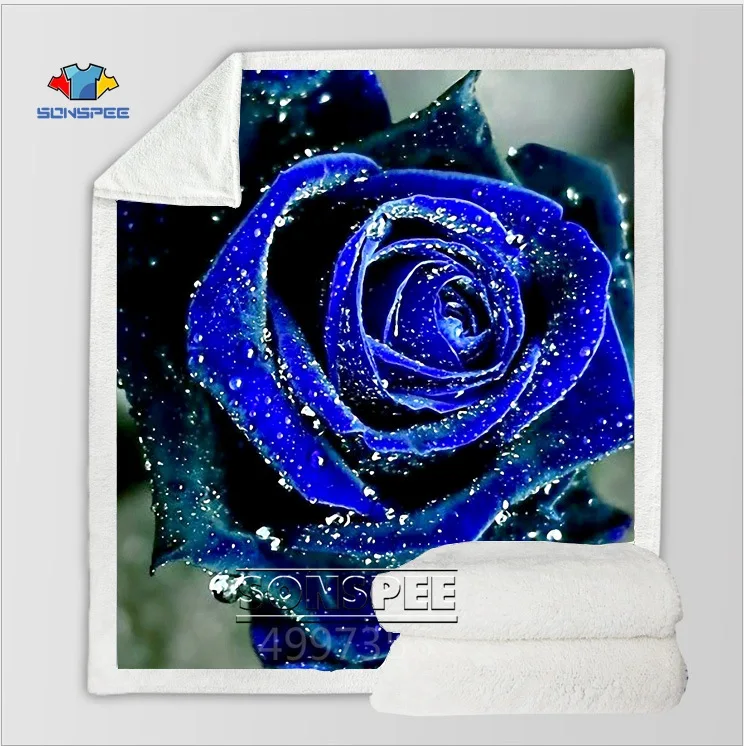 SONSPEE blue Rose Harajuku детское одеяло для взрослых с 3d принтом теплое удобное покрывало для дивана постельные принадлежности для путешествий Диван офисный кондиционер комнаты фирменный магазин-аутлет детей K97 - Цвет: 20