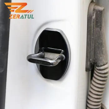 

Zeratul Car Styling for Volkswagen VW Golf 6 7 MK6 MK7 Tiguan Polo Passat B5 Stainless Steel Car Door Lock Protecting Cover