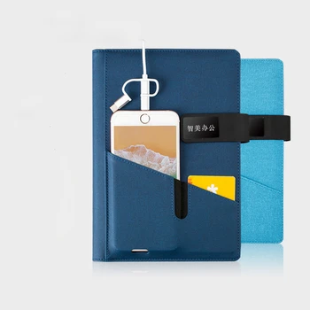 

2020 Business Notebook Travelers Notebook & Power Bank A5 Note Book Binder Spiral Diary Planner Agenda Storage Cash Bank Card