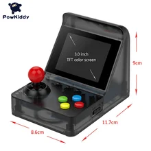 Powkiddy ретро мини аркадная 4,3 дюймов экран 3000 Встроенная игра поддержка SD карты два бесплатных джойстика