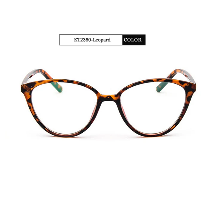 Leopard KOTTDO, модные женские очки кошачий глаз, оправа, мужские Оптические очки, ретро очки, компьютерные очки, прозрачные очки - Цвет оправы: Leopard