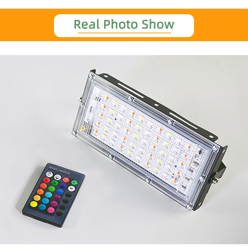 Kaguyahime LED Floodlight 50W 10W LED Spotlight 220V IP65 Waterproof Refletor Light Led Outdoor Flood Light Garden Street Lamp