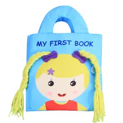 Детский пазл ранний обучающий Мягкая Книга с музыкальная открытка для малышей, играющие игрушки, обучающие ребенка, мультфильм