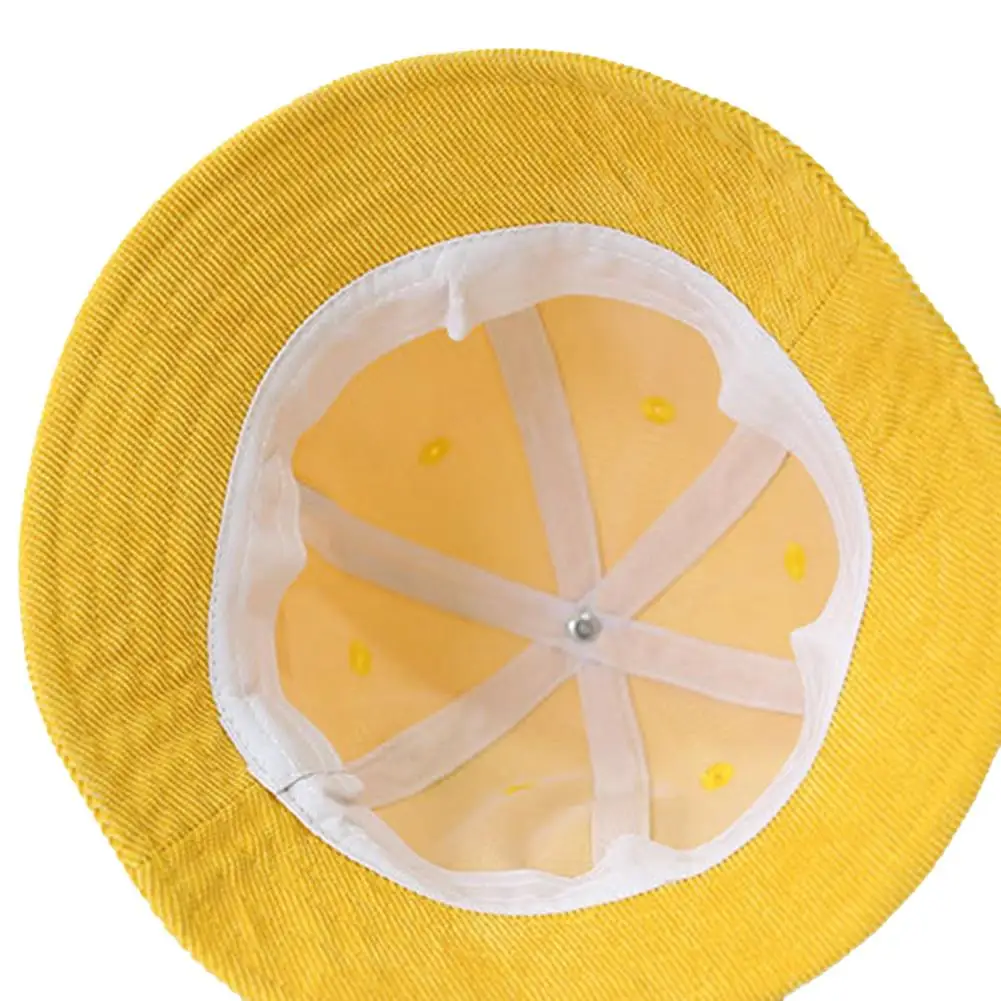Bucket Hat Outdoor Sun Protection Cap Bean Sprouts Parent-Child Basin Hat Sun Hat Small Yellow Hat Fisherman Parent-Child Hat