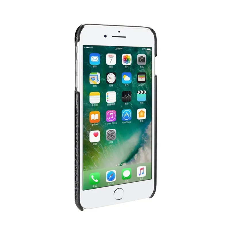 BestNull первый слой воловьей кожи крокодила линии задняя крышка чехол для iphone 8 Plus смартфона