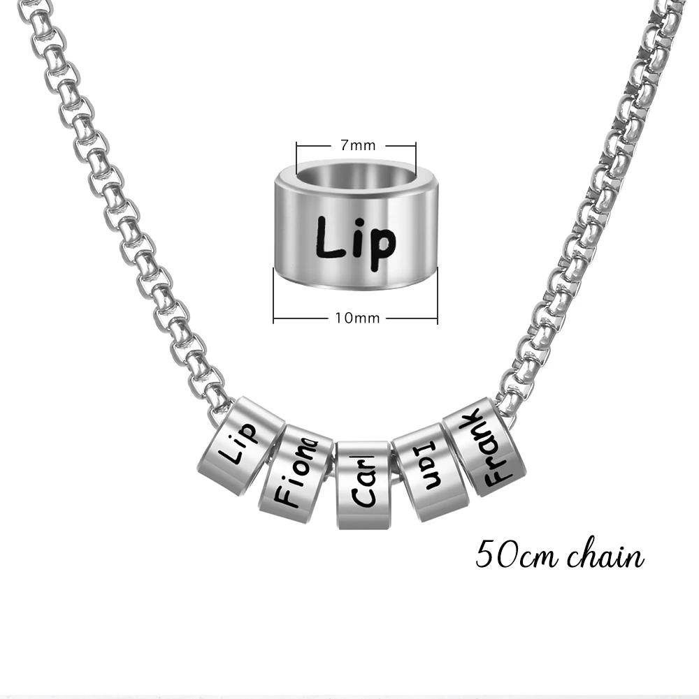 Рисунок 3 - Индивидуальное ожерелье из бусин с именем семьи