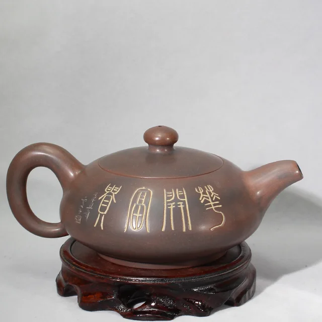 280 Ml -Es Nixing Teáskanna Tea Edényszűrő Kézzel Készített Agyag Testreszabott Ajándékok Hiteles Faragás Theiere - Image 4