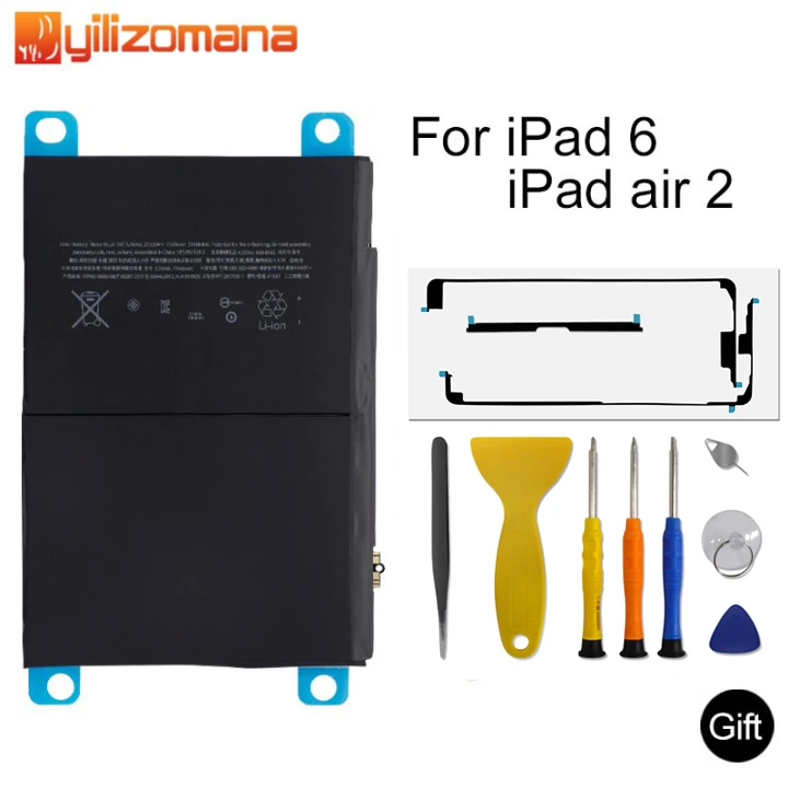 Оригинальный планшетный аккумулятор YILIZOMANA для Apple iPad Air 2 A1547 сменный 7340 мАч ipad 6 A1566