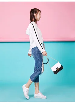 

2020 New Style One-Shoulder Chain WOMEN'S Bag Korean-style Versitile Fashion PU Solid Color Shoulder Square Sling Bag
