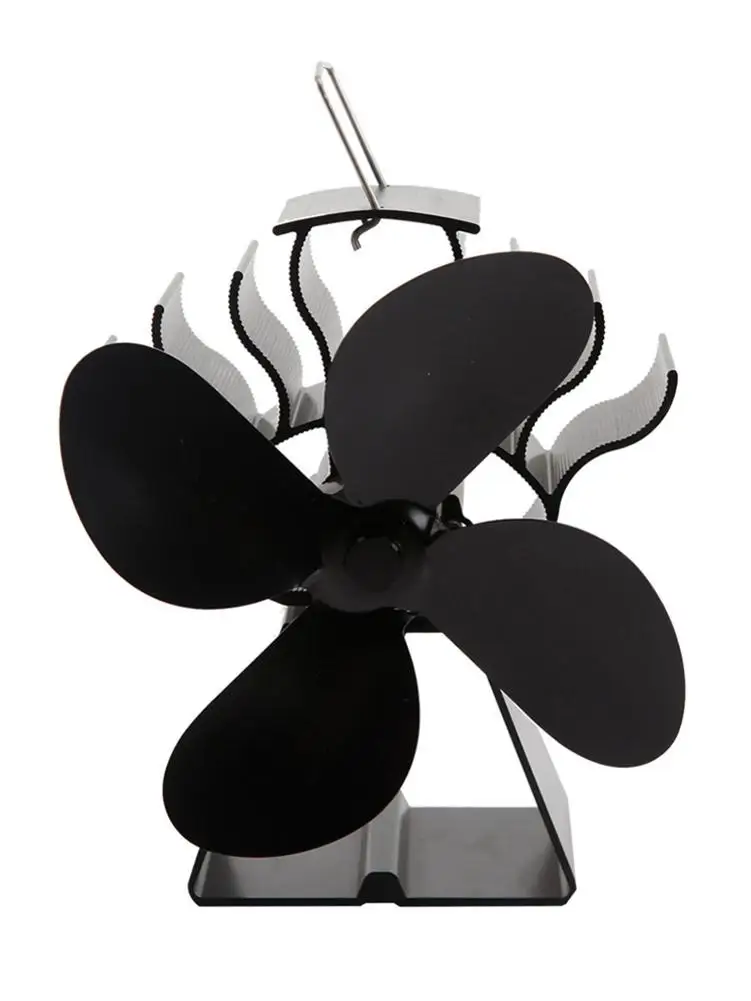 

Powerless Fan For Fireplace Stoves Quiet Operation For Wooden Log Burner Fireplace Heat Powered Stove Fan Indoor Warmer Supplies