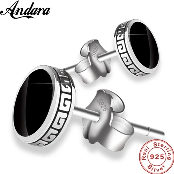 Personalized 925 Silver Earrings Men'S Single Earrings Street Punk Hip-Hop Jewelry