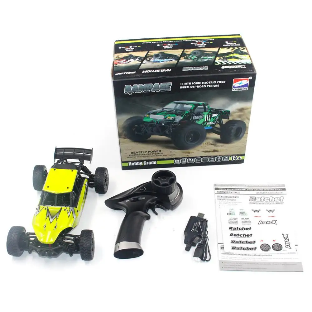 Kuulee HBX 1/18 RC автомобиль 4WD трещотка внедорожника Sandrail Багги превосходное тяговое распределение веса сильная мощность