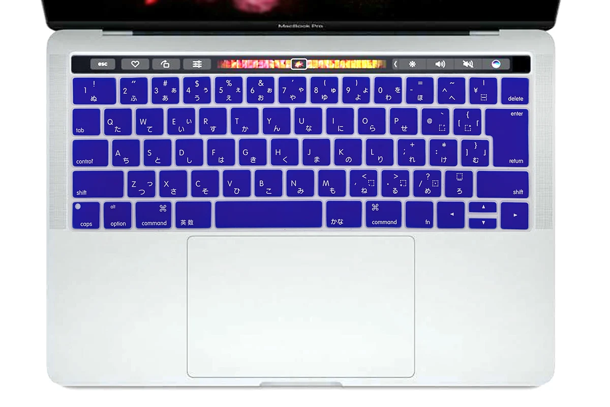 Blue HRH Пыленепроницаемая клавиатура для Macbook New Pro1" A1706 A80 A2159 Pro 15" A1707 A1990 с сенсорной панелью японская версия - Цвет: Blue