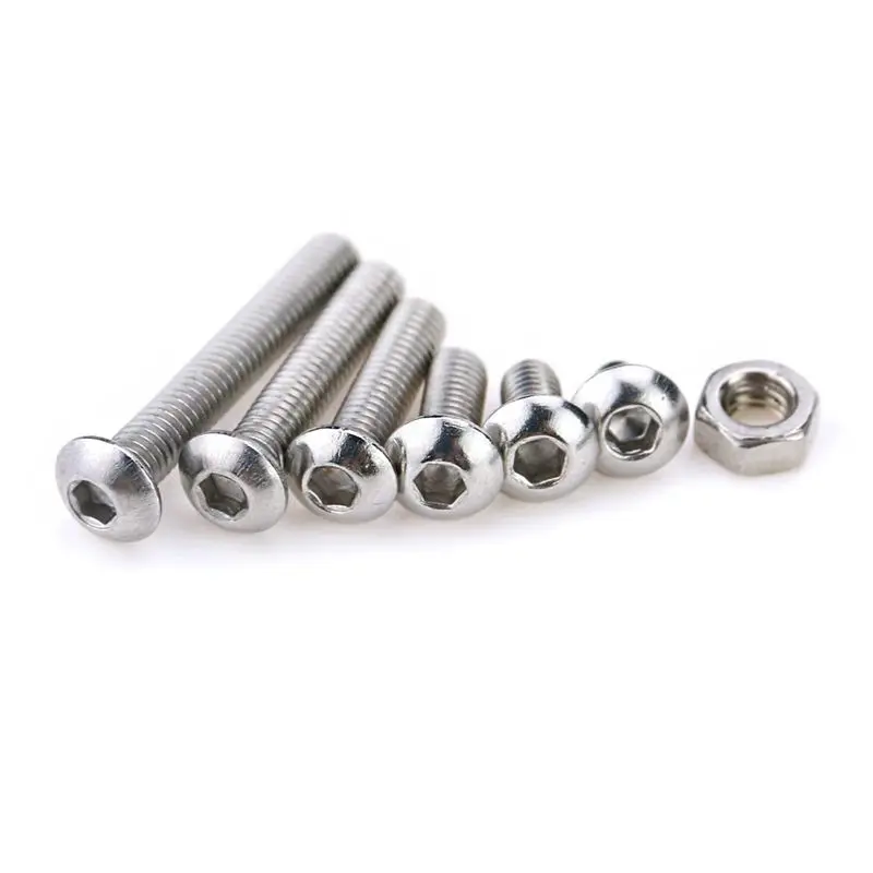 

Hot New 230Pcs M3 Stainless Steel Hex Hex Drive Button Head Socket Cap Bolts Screws Nuts Assortment Kit (M3)