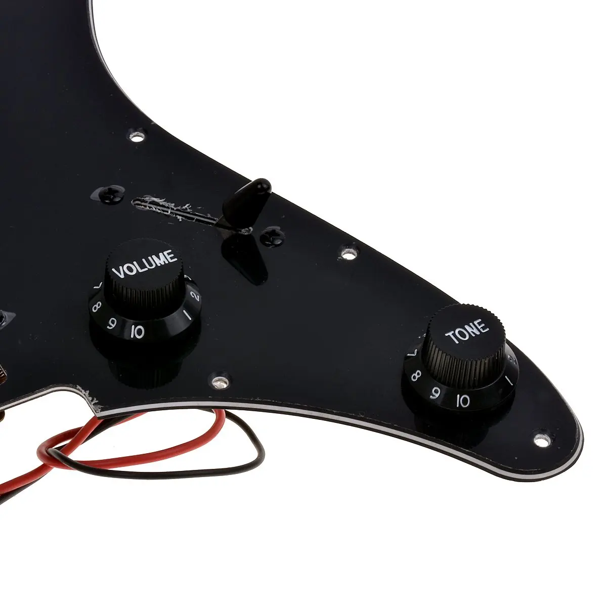 Загружен Prewired Pickguard с звукоснимателями Электрические запасные части для гитары HSH черный