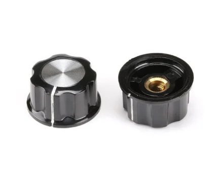 MF-A05 MFA05 potentiometer knob WH118/WX050 bakelite knob / copper core inner hole 6mm Hat 2pcs