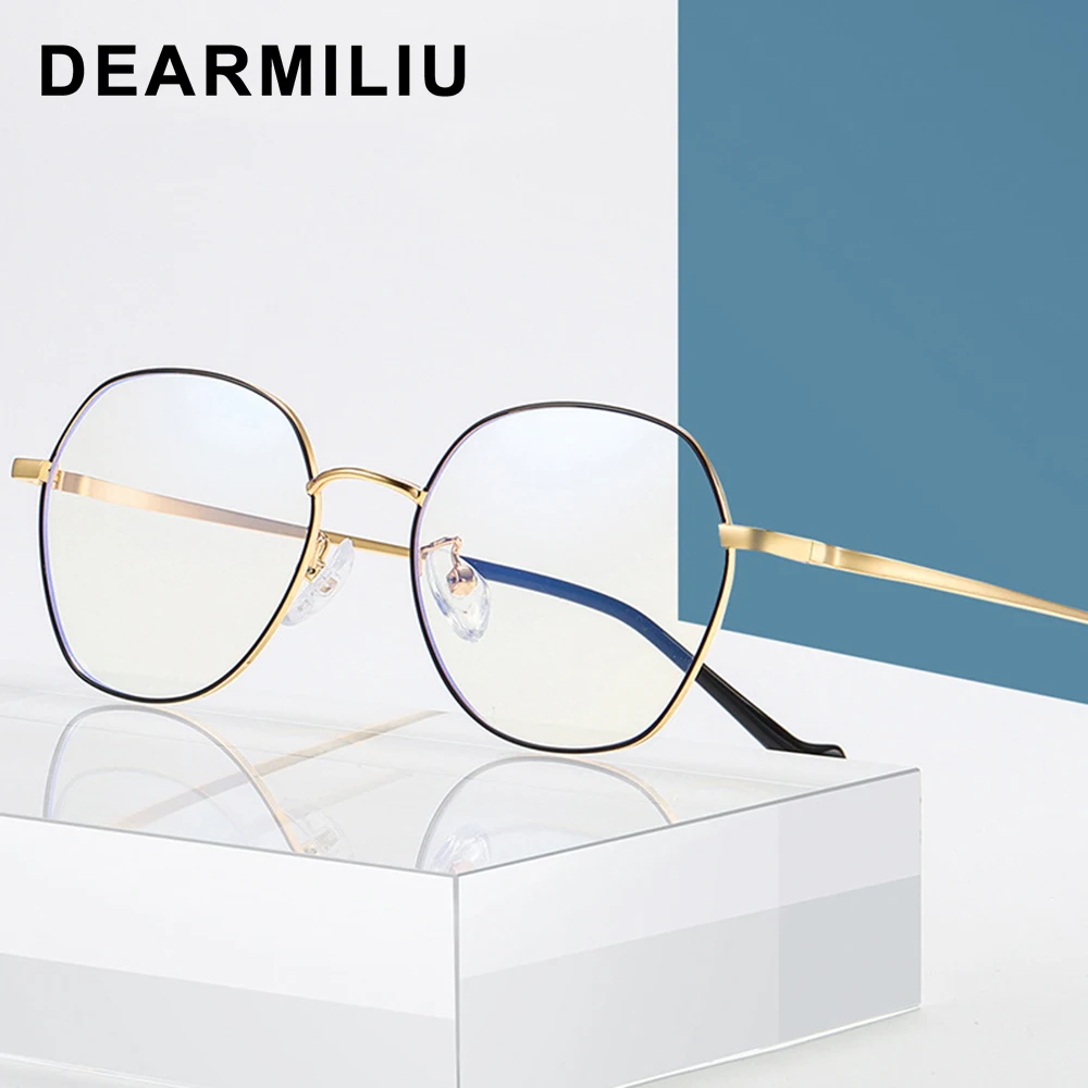 DEARMILIU новый синий светильник блокирующие очки для женщин и мужчин Полигональная
