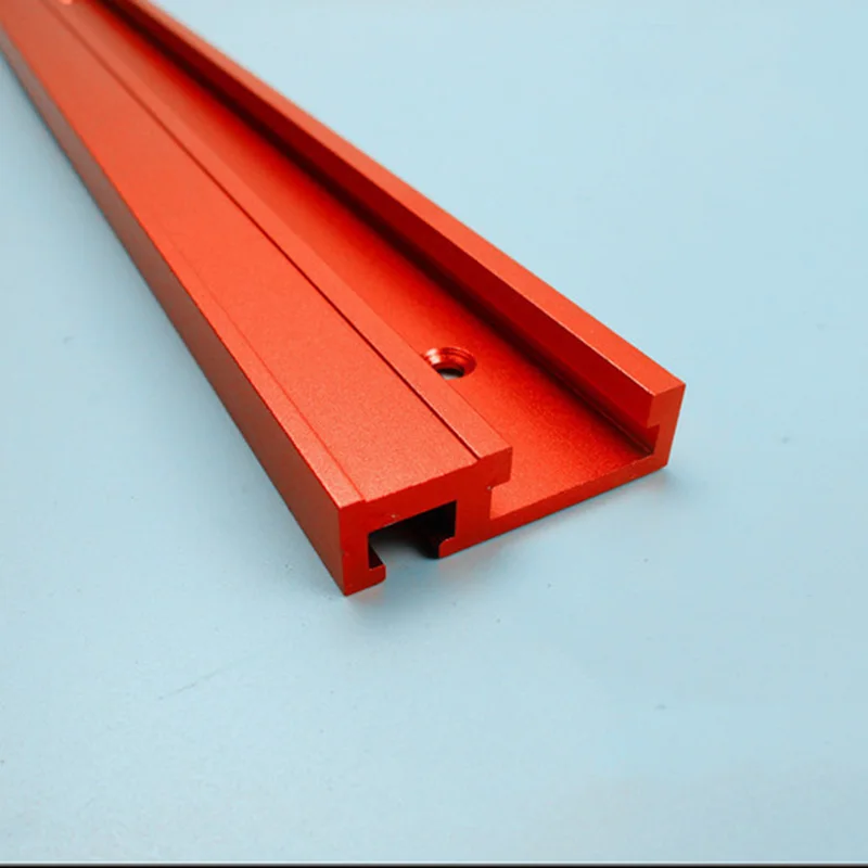 600mm Standard Aluminium T-track 45mm Width with Self Adhesive Metric Scale pole slider table saw miter fence woodworking tools